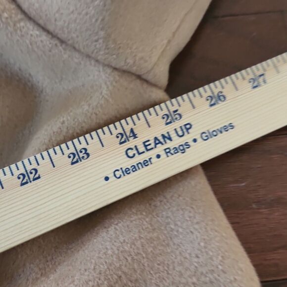 NWT Commense Oversized Lapel Wool Overcoat, Tan, Size M - Picture 6 of 6